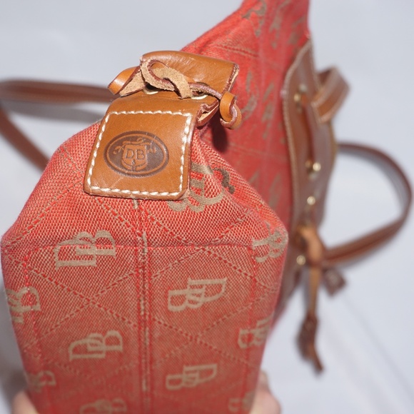 Dooney & Bourke Red Canvas Monogram Bag - Picture 4 of 8